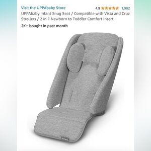 UPPAbaby Infant Snug Seat / Compatible with Vista and Cruz Strollers